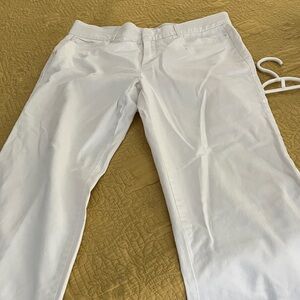 JM Collection Crisp White Trousers